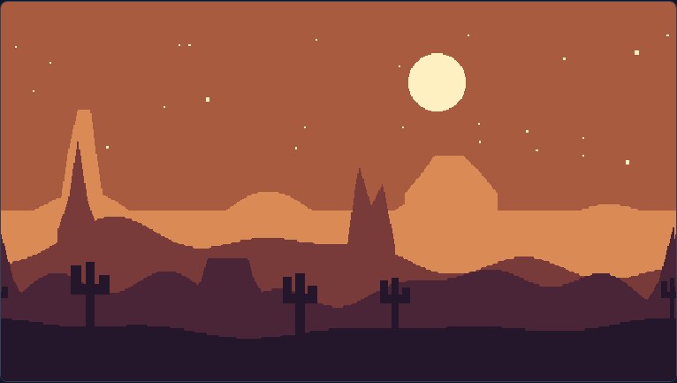 Desert and canyon Pixallax output