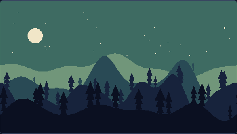 Forest and mountain Pixallax output